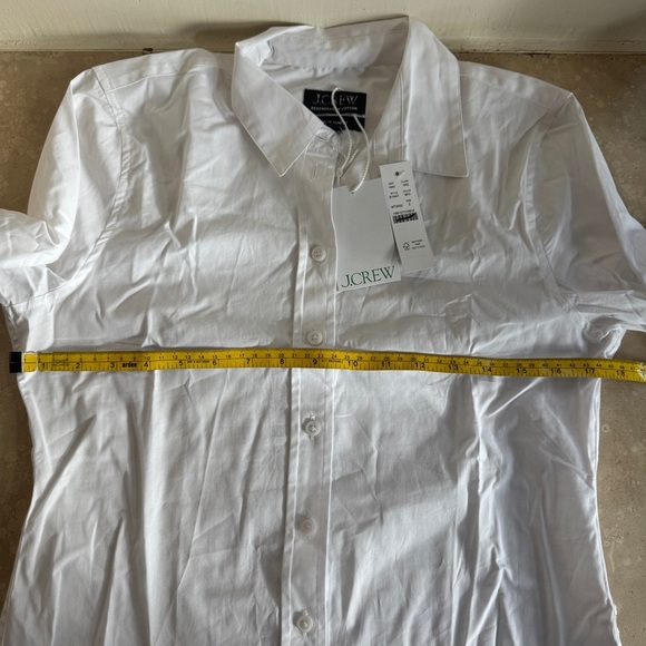 J Crew White Wren Slim Shirt Stretch Cotton Poplin Button Up Collar Women Size 2 - Picture 10 of 15